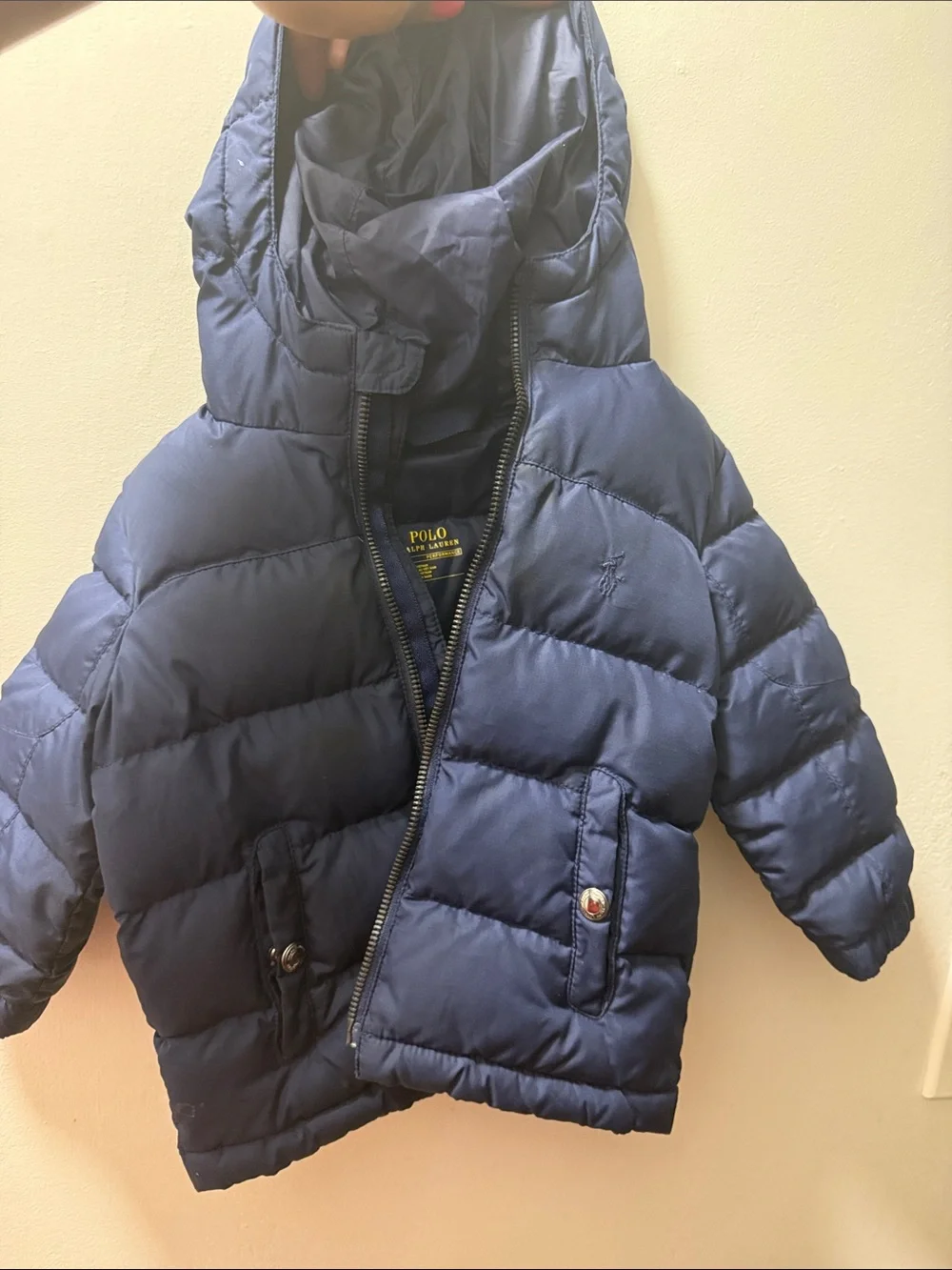 Polo by Ralph Lauren Kids Navy Hooded Puffer Coat